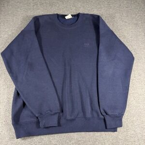 Vintage Jc Penney Blank Sweatshirt XL Mens 90s USA Olympic Brand USA Navy Blue